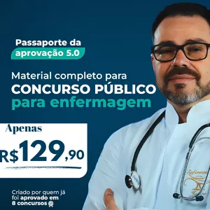 Imagem de capa para o Curso online MATERIAS DE CONCURSOS PÚBLICOS NA ENFERMAGEM - PASSAPORTE DA APROVAÇÃO 5.0