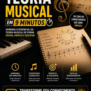 Imagem de Domine a Teoria Musical  Em APENAS 9 Minutos criado por DANIELE na hotmart