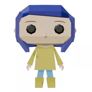 Imagen de portada para Ebook Coraline en Papercraft – Instructivo paso a paso (30 cm)