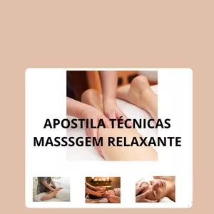 Imagem de capa para o Ebook APOSTILA COM TÉCNICAS DE MASSAGEM RELAXANTE