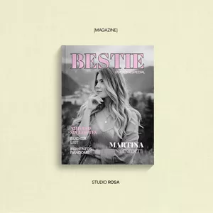 Imagen de portada para Ebook Revista para Amigas | Diseño de plantilla personalizable en Canva