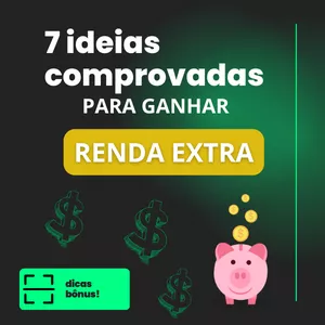 Imagem de capa para o Ebook 7 ideias comprovadas para renda extra