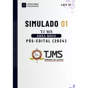 Imagem de capa para o Ebook 07 Simulados TJ MS - PÓS EDITAL 2024