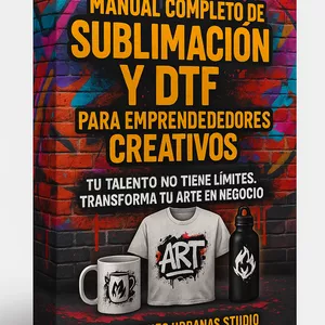 Imagen de portada para Ebook Manual completo Sublimadores y DTF para emprendedores creativos