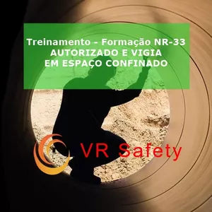 Imagem de capa para o Curso online Técnico de Segurança do Trabalho - Treinamento - Formação NR 33 AUTORIZADO E VIGIA EM ESPAÇO CONFINADO