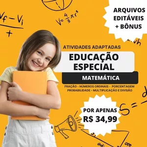 Imagem de capa para o Ebook ATIVIDADES ADAPTADAS PARA EDUCAÇÃO ESPECIAL - MATEMÁTICA