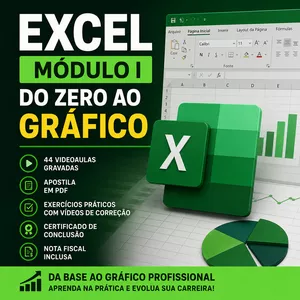 Imagem de EXCEL MÓDULO I - DO ZERO AO GRÁFICO criado por HILDEBRANDO RODRIGUES DA MOTA na hotmart