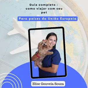 Imagem de capa para o Ebook Guia Completo: Como viajar com o seu pet para países da União Europeia