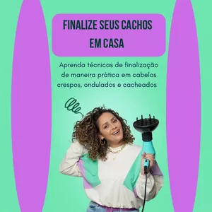 Imagem de capa para o Curso online Auto-finalização  em  cabelos cacheados e crespos 