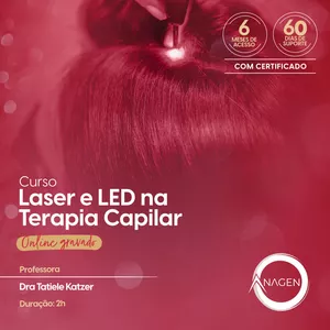 Imagem de capa para o Curso online Laser e LED na Terapia Capilar