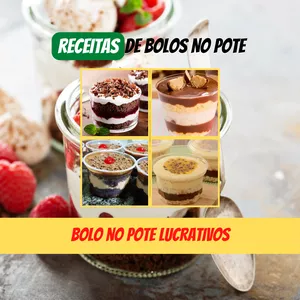 Imagem do curso Receitas de bolo no pote-Receitas lucrativas