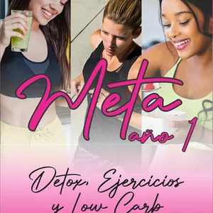 Imagen de portada para Ebook Meta año 1 detox, ejercicios e low carb e-Book