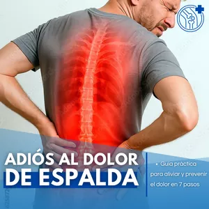 Imagen de portada para Ebook Adiós al Dolor de Espalda: Guía práctica para aliviar y prevenir el dolor en 7 pasos