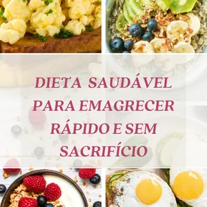 Imagem de capa para o Ebook Dieta Saudável para Emagrecer sem Sacrifício