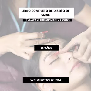 Imagen de portada para Curso online Cuaderno completo de diseño de cejas + Hojas de entrenamiento (editables)