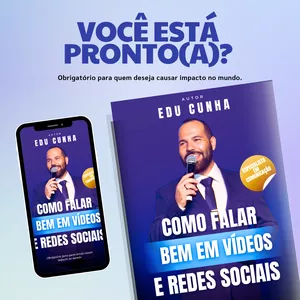 Imagem de capa para o Ebook Como Falar Bem em Vídeos e Redes Sociais