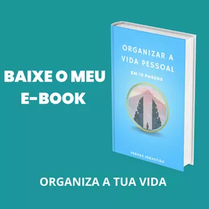Imagem de capa para o Ebook ORGANIZAR A VIDA PESSOAL EM 10 PASSOS 