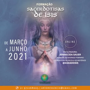 Imagem de capa para o Evento online Formação Sacerdotisas de Ísis 2021/1