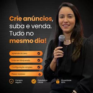 Imagem de capa para o Curso online Crie anúncios, suba e venda | Raina Marcela