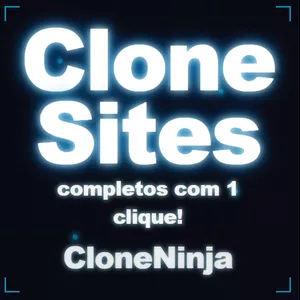Imagem de capa para o Curso online CloneNinja - Clone Sites Completos com 1 Clique!