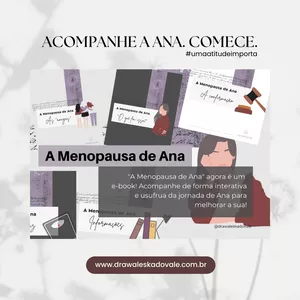 Imagem de capa para o Ebook "A Menopausa de Ana" - e-book interativo