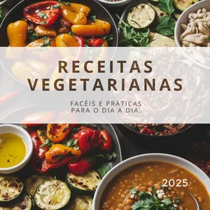 Imagem de capa para o Ebook Receitas Vegetarianas - Fáceis e Práticas para o Dia a Dia.