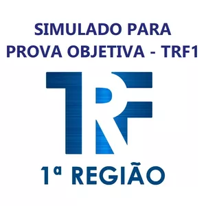 Imagem de capa para o Ebook 1º SIMULADO TRF1 + BONUS