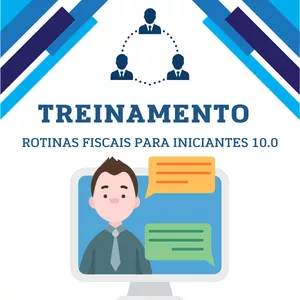 Imagem de capa para o Ebook Treinamento de rotinas fiscais para iniciantes 10.0 - Básico - 1ª Edição