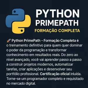 Imagem do curso Python PrimePath – Formação Completa 