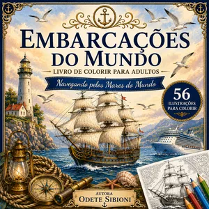 Imagem do curso EMBARCAÇÕES DO MUNDO Livro de Colorir para Adultos