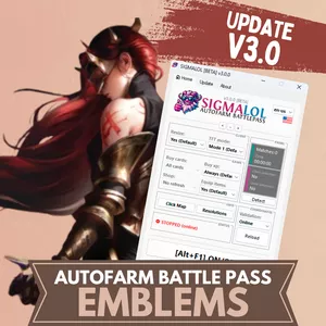 Cover image for Online course [MONTHLY KEY] BOT/SCRIPT for League of Legends - AFK Farming for Battle Pass Emblems - LOL/TFT