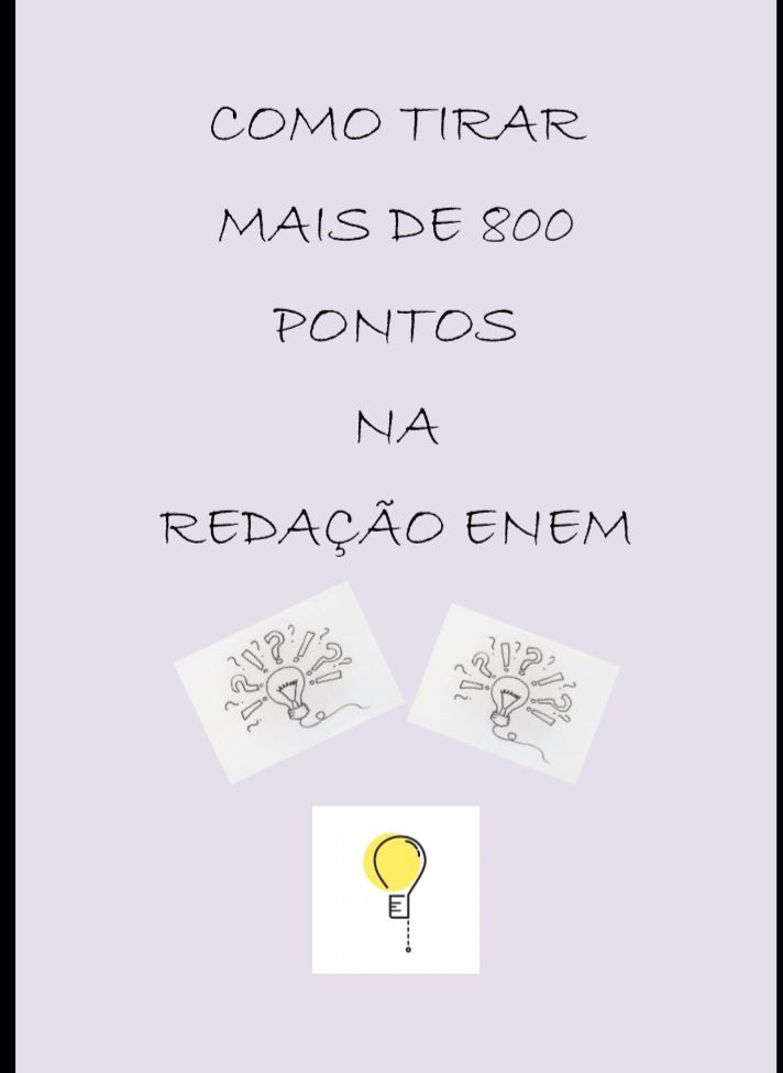 Imagem do curso Como tirar mais de 800 pontos na redação ENEM.