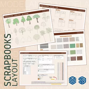 Imagen de portada para Curso online LayOut SketchUp: Álbum - Scrapbooks