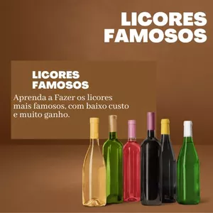 Imagem de capa para o Ebook Licores Famosos