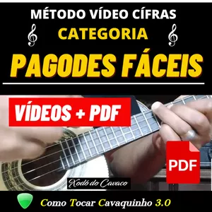 Imagem do curso NOVO MÉTODO VÍDEO CÍFRAS CATEGORIA PAGODES FÁCEIS.