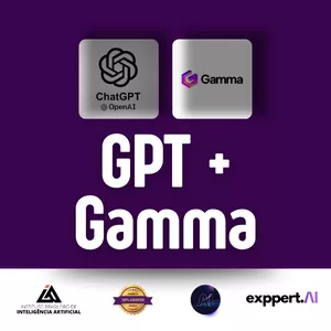 Imagem de capa para o Curso online Curso Gpt + Gamma — Do Conteúdo À Apresentação Profissional