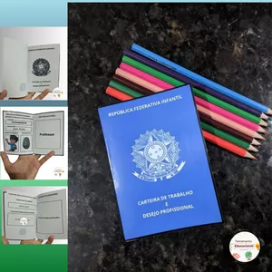 Imagem de capa para o Ebook 👷🏻 CARTEIRA DE TRABALHO EDITÁVEL 👷🏻