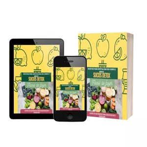 Imagem de capa para o Ebook Receitas de Sucos Detox