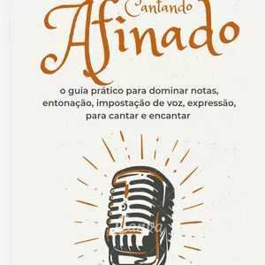 Imagem de capa para o Ebook Cantando Afinado 