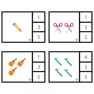 Imagem de capa para o Ebook Números e quantidades de 1 a 20