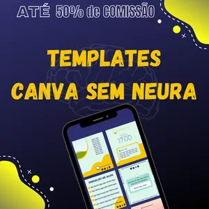 Imagem de capa para o Curso online Templates Canva Sem Neura