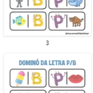 Imagem de capa para o Ebook DOMINÓ LETRA P/B