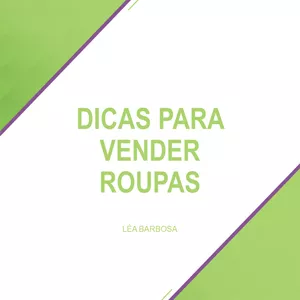 Imagem de capa para o Ebook Dicas para vender roupas