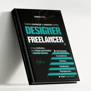Imagem de capa para o Ebook Como Começar e Crescer Como : Designer Freelancer - O Guia Definitivo para Iniciar sua Carreira  e Garantir Clientes