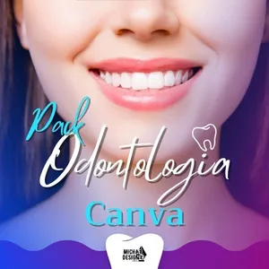 Imagem de capa para o Curso online Pack Odontologia para Mídias Sociais com Canva