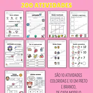 Imagem de capa para o Ebook SUPER COMBO 2 - 200 ATIVIDADES