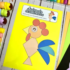 Imagem de capa para o Ebook Animais Formas Geométricas