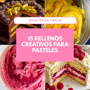 Imagen de portada para Curso online Recetario de  15 Rellenos Creativos para Pasteles