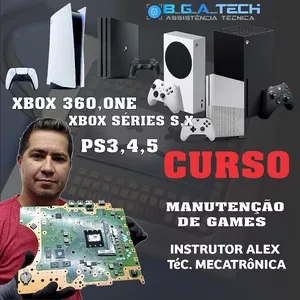 Imagem de capa para o Curso online ESPECIALISTA EM REPAROS DE ( VÍDEO GAMES ) DO XBOX 360 AO PS5.