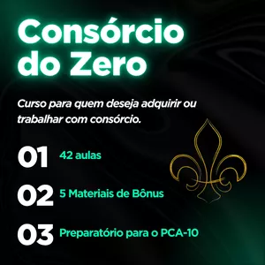 Imagem de capa para o Curso online Consórcio do Zero